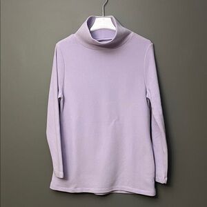Dudley Stephens cobble hill Lavender Turtleneck Sweatshirt